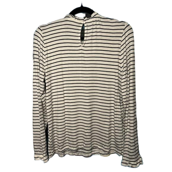 Kayleigh Large Ruffle Neck and Sleeve Striped Top - NWOT - Picture 2 of 5